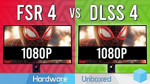 1080p分辨率下升采样技术表现如何了? - FSR 4、DLSS 4和DLSS 3、FSR 3画质性能对比【Hardware Unboxed】