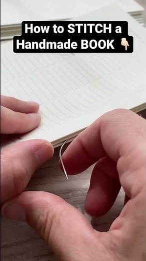👉🏻 How to STITCH a Handmade BOOK 📚 [ ASMR ] #shorts