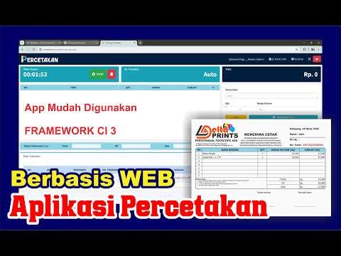 Aplikasi POS Kasir Digital Printing & Percetakan Berbasis WEB Codeigniter 3