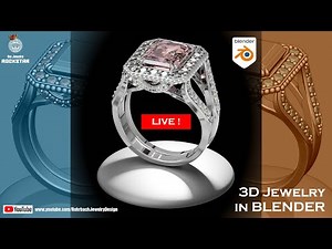 RENDERING & ANIMATION BLENDER 3D Jewelry - Diseño de joyas - Création de bijoux