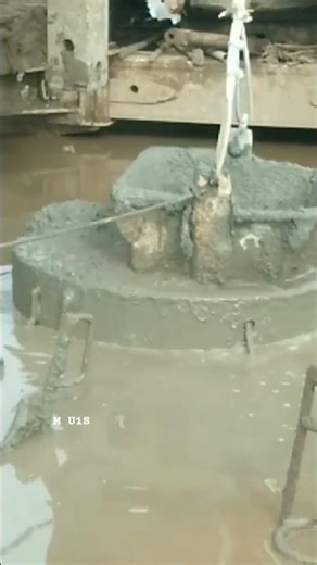 Drilling Machine pengecoran bore pile sampe meluap #shorts