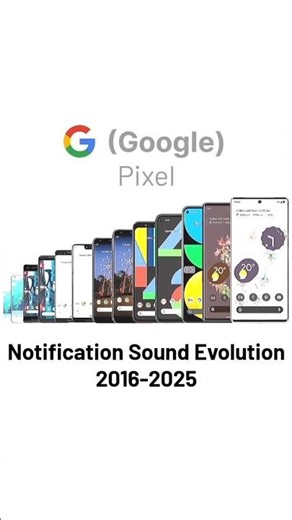 Google Pixel Notification Sound Evolution 2016-2025#google #googleevolution #googlefevp #googlephone