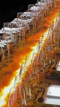 Immersive Dinner Table Projections by Lumenarius #projectionmapping
