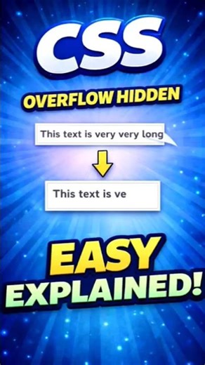 CSS Overflow Hidden | 7 Seconds Trick