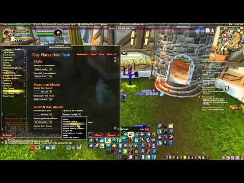 WoW Addons- Tidy Plates , Custom Nameplates