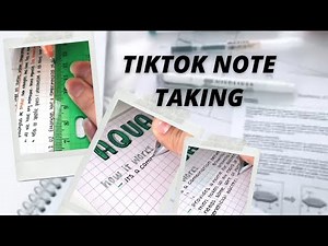 Note taking Part 1 | Tik Tok Compilation