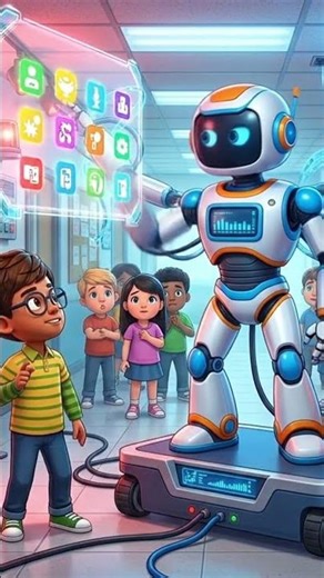 School Robot Goes Out of Control 🤖⚠️ | Students Trapped | 3D Cartoon Story
