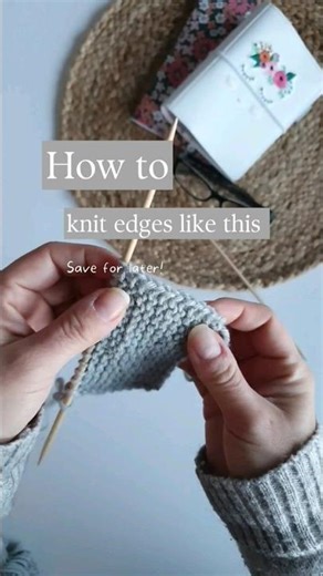 How to knit perfect edges #howtoknit #knitting #knittingtutorial