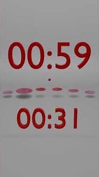 1 and a Half Minutes Countdown with Elapsed | 30 Second Beeps #countdown #timer