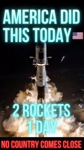 SpaceX Launched 2 Rockets in 1 Day 🇺🇸 No Country Comes Close #Shorts USA