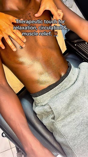 Professional massage is about wellness, not intimacy. ✨ This chest massage technique helps relax the muscles around the chest area, improve circulation, release built-up tension, and create a calming effect on the body. Some areas of the body hold more tension than people realize, and proper therapeutic touch can help the whole body feel lighter and more relaxed. 💆🏾‍♂️ Both men and women can receive chest massage when done professionally, respectfully, and for relaxation or muscle relief purpo