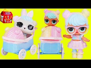 LOL Surprise Doll Bon Bon finds Custom Stroller for Pets and Visits Chicken Pox Doctor Lil Luxe Baby