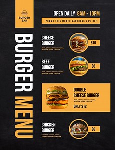 BBQ Menu Template: Customizable Summer Party, Restaurant Design - Etsy UK