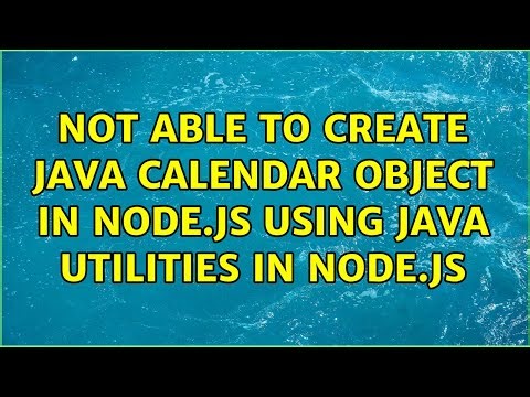 Not able to create java calendar object in Node.js using java utilities in node.js
