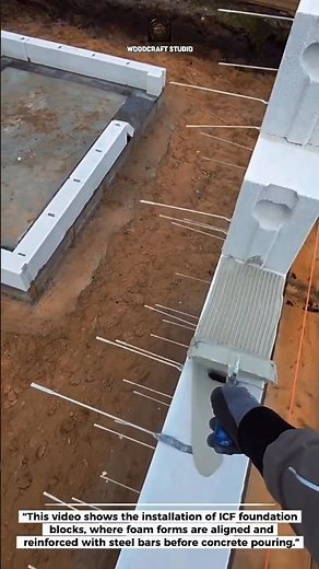 ICF Foundation Block Installation Explained #ICFBuild #ConstructionTech #HomeBuilding