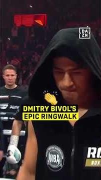 Dmitry Bivol's EPIC ringwalk with live band for Michael Eifert 🔥