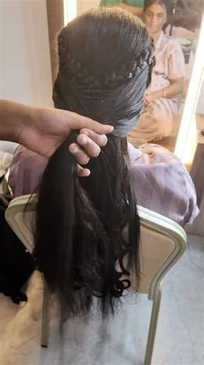 Heartin braid hairdo for your dream day 💖 | Book now with Bavishya Makeup Artist #updohairstyles