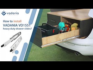 How to install VADANIA VD1551 locking drawer slides