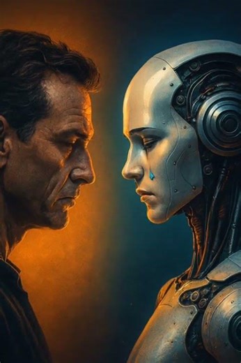 Imagine a robot… crying real tears.