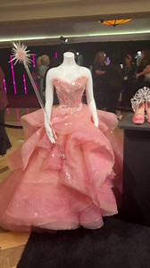We got an up-close look at the costumes from #WickedMovie at #CinemaCon 💚 | Fandango