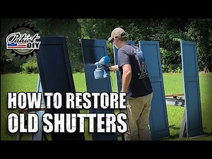 Restore and Repaint Old Vinyl Shutters!