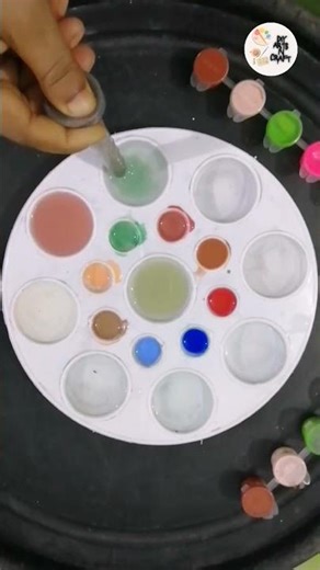 Relaxing Colour Mixing Palette Brush Tutorial