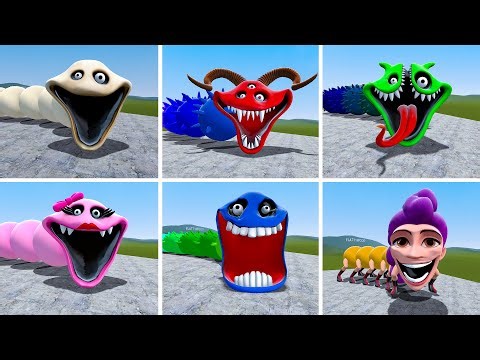 COLOR-CHANGING HUNGRY WORM IN GMOD - THE NEWEST EPIC SURVIAL BATTLE