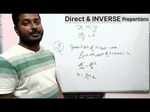 Class 8th chapter Direct and Inverse proportion fully explained and covered
