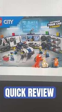 Taer Through Review - LEGO City 60457 Custom Police Car Garage #shorts #legoreview #legocity