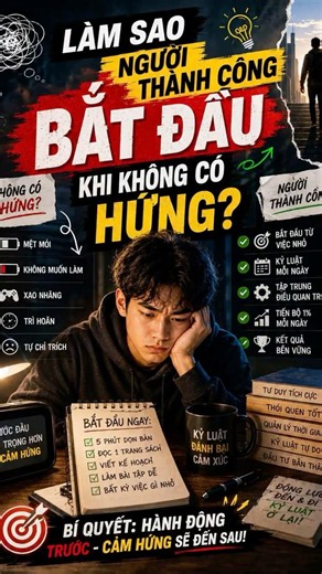 Làm sao người thành công bắt đầu khi không có hứng? #leanhphuoc #truyencamhung #donglucsong