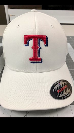 Digitizing the Texas Rangers Logo for 3D Puff Embroidery