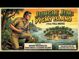 Jungle Jim - Pygmy Island (1950) | Johnny Weissmuller | Classic Adventure Full Movie