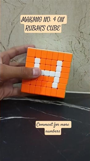 making no.4 on rubik's cube #shorts #trending #youtubeshorts