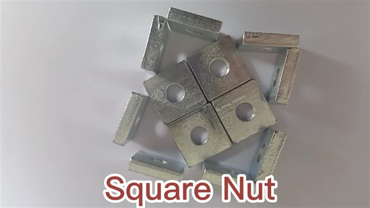 Custom 1/4 - 20 Nuts Thin Square Flat Rectangle Nut M3* 8* 16mm Automation Industry Din562 Square Nuts  for Aluminium Profile