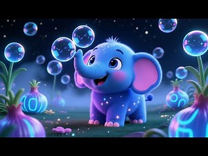 Baby Elephant Turns Blue 💙 | Elephant Song for Kids 🐘| Magic Blueberry Song ✨| Fuzzy Hugs! Original💖