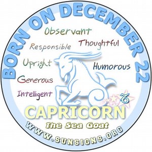 December 22 Zodiac Horoscope Birthday Personality