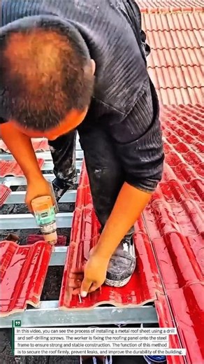 Metal Roof Installation Technique | Fast and Efficient Roofing System.