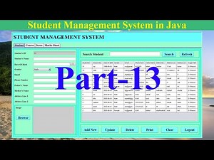 Student Management System in Java | NetBeans | MySQL Database| Part-13