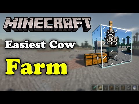 EASY COW FARM with Entity Cramming Tutorial | Minecraft java 1.16.5