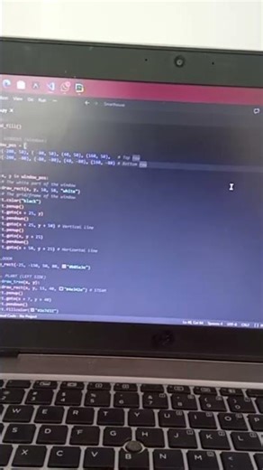 Creating a Dream House with Python Turtle! 🏠💻 #shorts #python #coding #python #viral