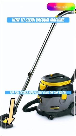 How to clean vacuum #housekeeping