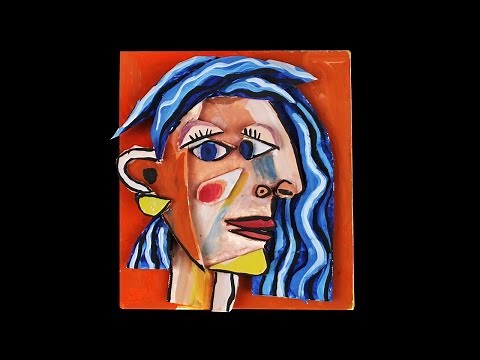 Picasso-Inspired Cardboard Portrait - Project #210