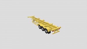Container Trailer Chassis - Download Free 3D model by fabio.ardito