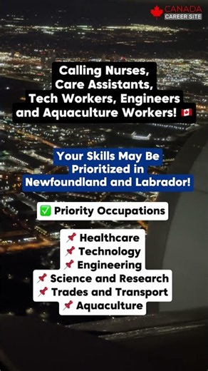 🇨🇦 Priority Skills Newfoundland and Labrador | canadacareersite.com