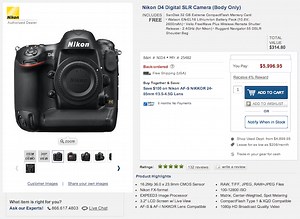 Nikon D4 Discontinued Just in Time for D4s Announcement February 11th