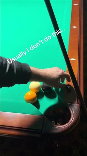 Easy pool table trick shot with your hand