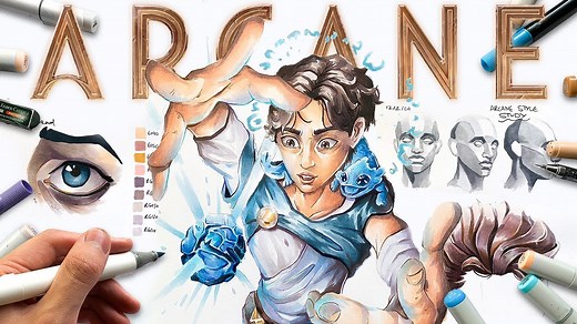 I Tried Recreating the ARCANE Art Style… It Was WAY Harder Than I Thought! 🎨💥