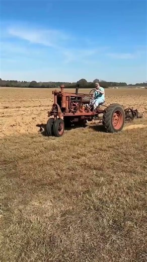Vintage Farmall Tractor Plowing the Field#Tractor #VintageTractor #Farmall