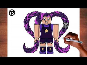 How To Draw Lilly Lovebraids Roblox Style Step by step