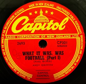 Andy Griffith - What It Was, Was Football